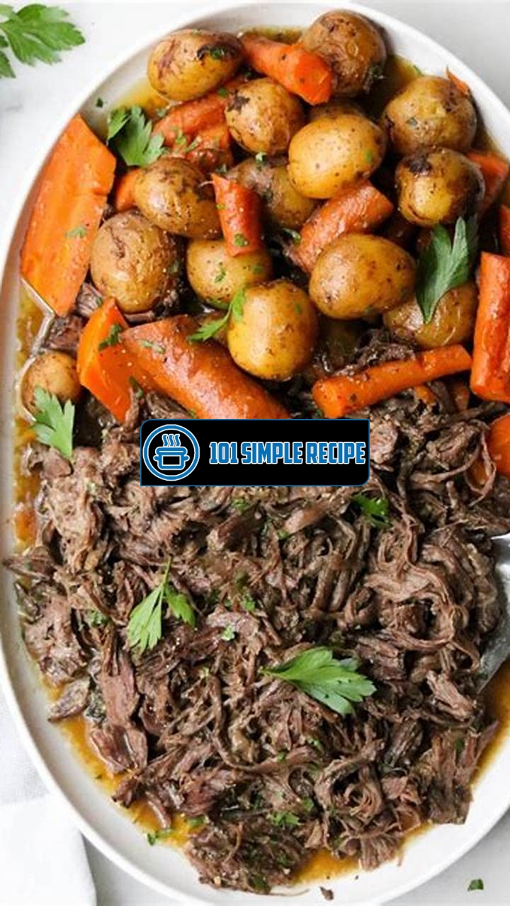Deliciously Tender Slow Cooker Ranch Pot Roast | 101 Simple Recipe