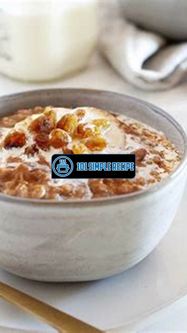Delicious Slow Cooker Spiced Oatmeal Recipe | 101 Simple Recipe