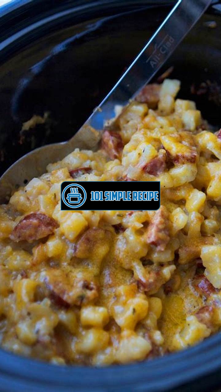 Delicious Smoked Sausage and Hashbrown Casserole | 101 Simple Recipe