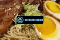 Delicious Sous Vide Pork Belly Ramen | 101 Simple Recipe