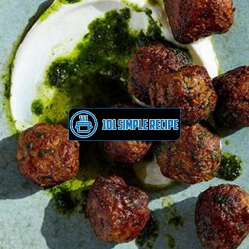 Delicious Spicy Lamb Meatballs with Raisin Pesto | 101 Simple Recipe