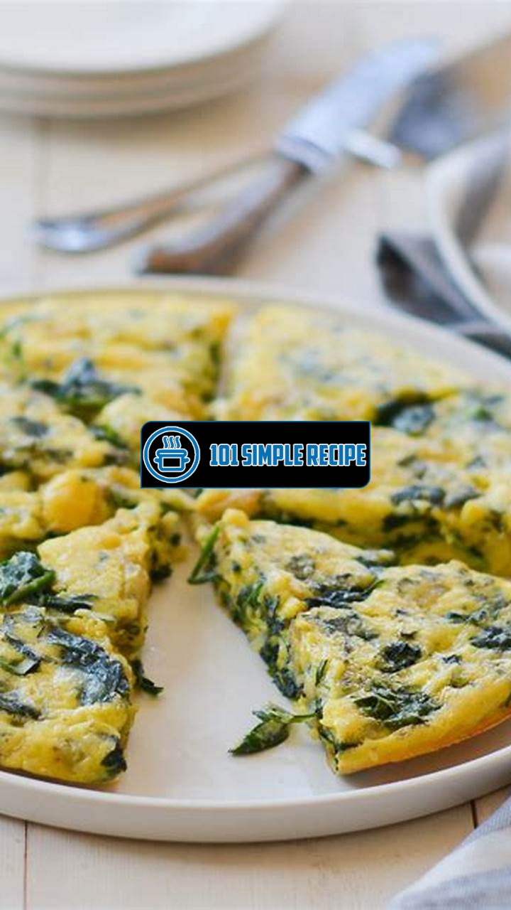Delicious Spinach Frittata Recipe Baked to Perfection | 101 Simple Recipe