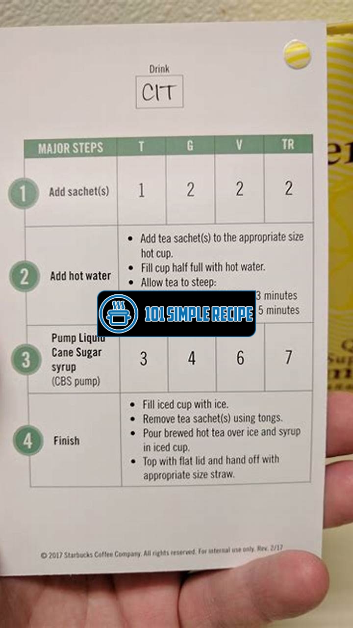Create Delicious Drinks with Starbucks Recipe Cards | 101 Simple Recipe