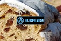 Delicious Stollen Recipe with Decadent Marzipan Filling | 101 Simple Recipe