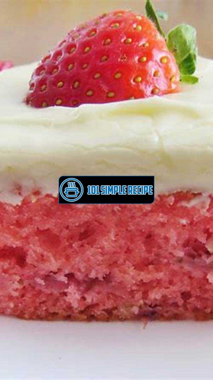 How to Make a Delicious Strawberry Cake with Jello, Frozen Strawberries, and Cool Whip | 101 Simple Recipe