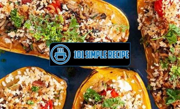 Stuffed Delicata Squash With Pancetta And Goat Cheese | 101 Simple Recipe