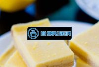 Delicious and Healthy Sugar-Free Lemon Bars | 101 Simple Recipe