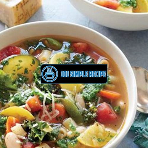 Delicious Summer Minestrone Soup Recipe for Hot Days | 101 Simple Recipe