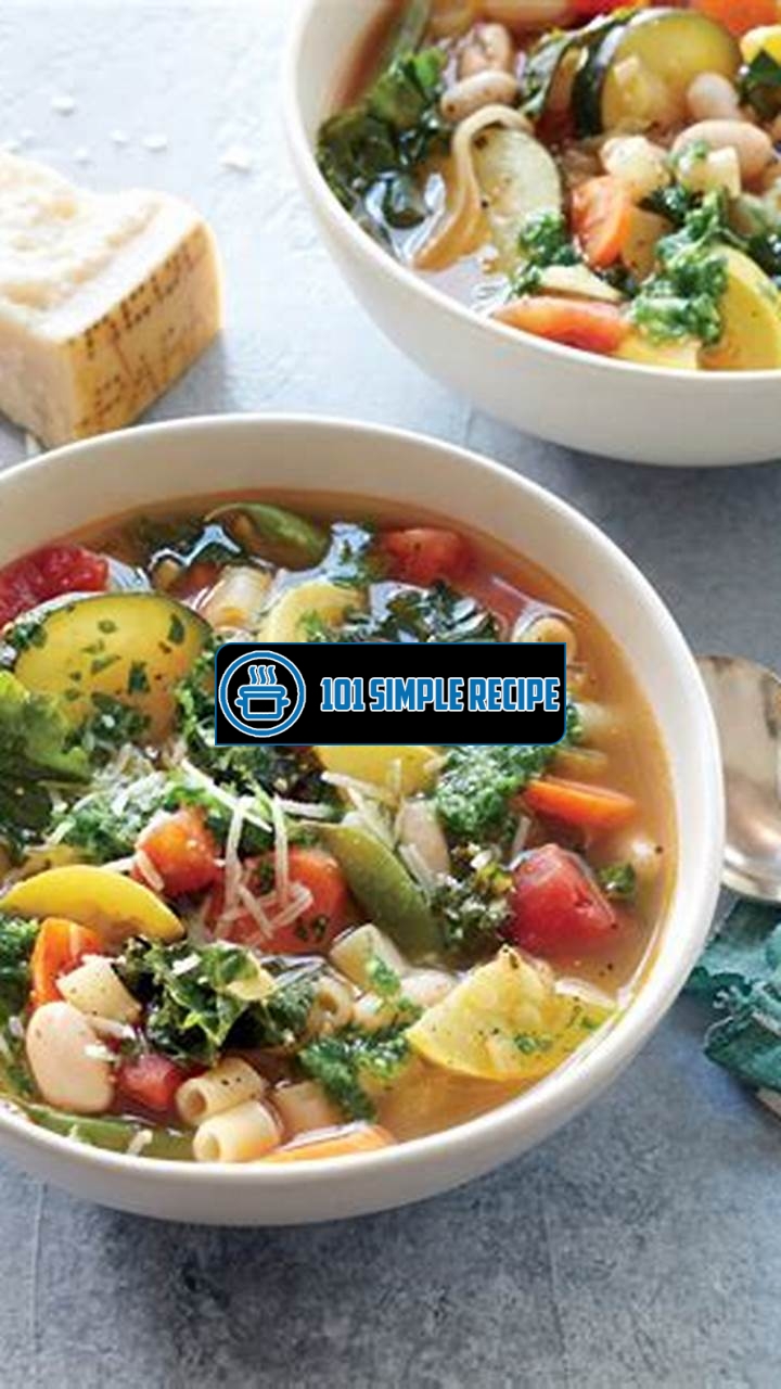 Delicious Summer Minestrone Soup Recipe for Hot Days | 101 Simple Recipe