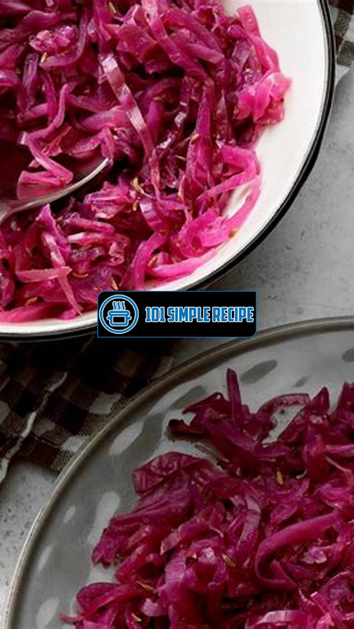 A Delicious Twist on Classic Cabbage: Sweet and Sour Red Cabbage | 101 Simple Recipe