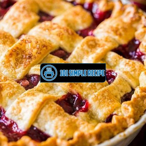 Delicious Sweet Cherry Pie Recipe with Frozen Cherries | 101 Simple Recipe