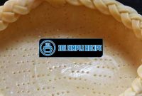 Master the Art of Making the Best Sweet Pie Crust | 101 Simple Recipe