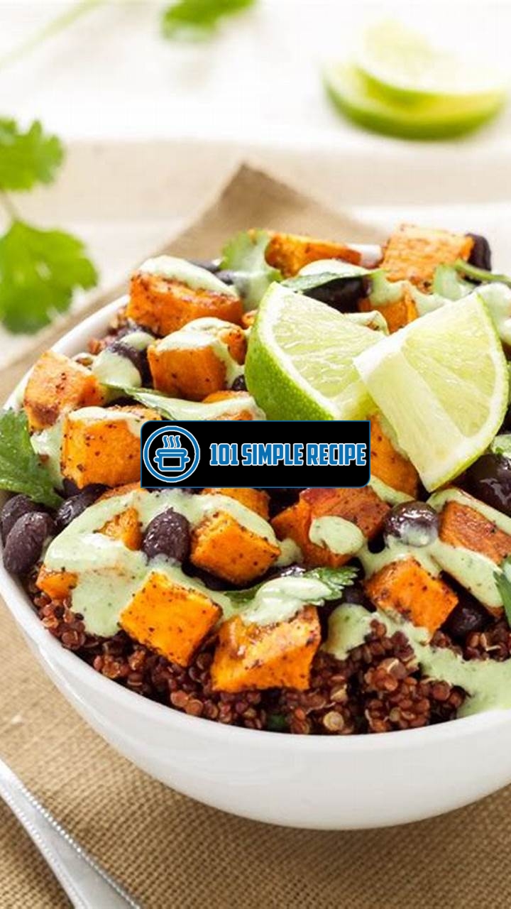Deliciously Healthy Sweet Potato and Black Bean Bowl | 101 Simple Recipe