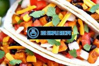 Sweet Potato And Black Bean Tacos Instant Pot | 101 Simple Recipe