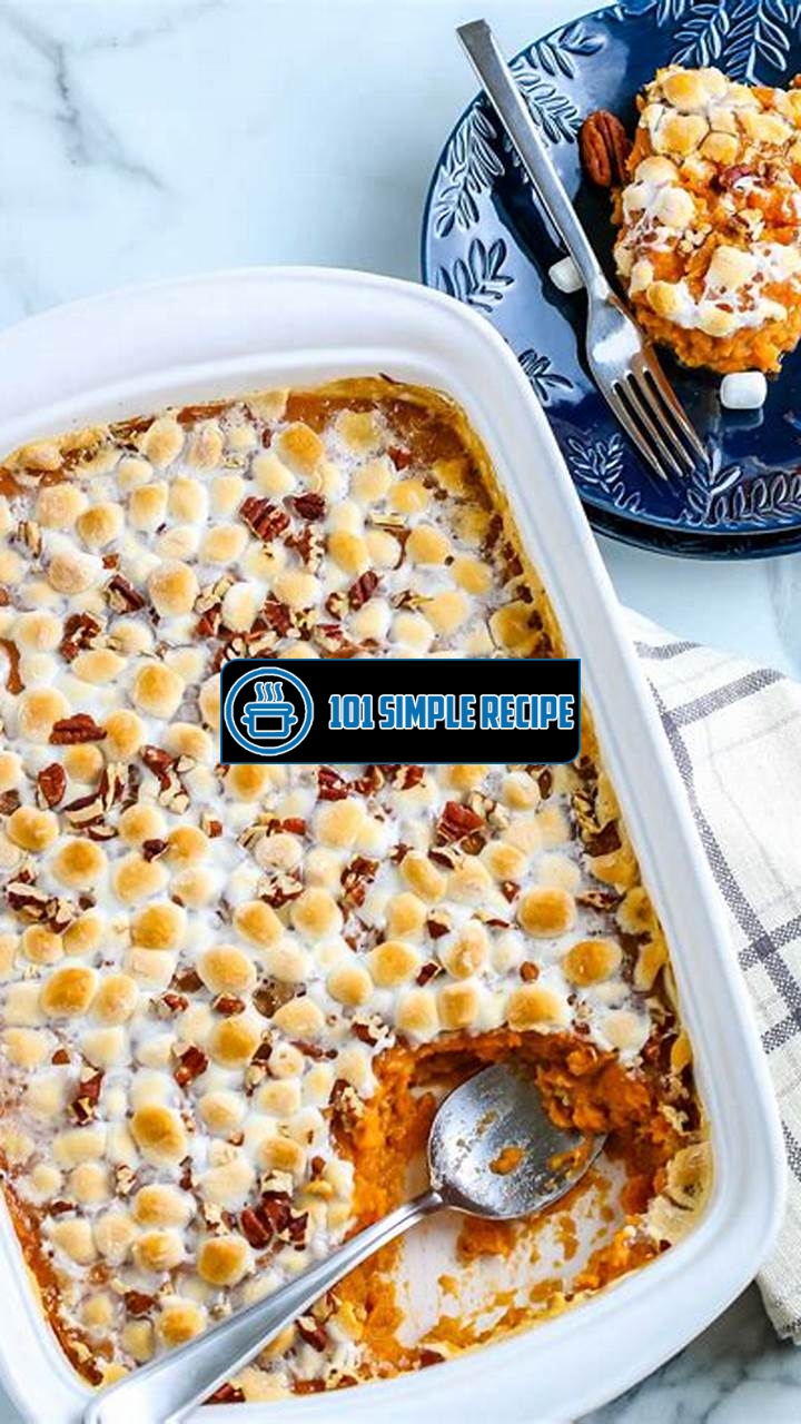 Sweet Potato Casserole with Marshmallows: A Nut-Free Delight | 101 Simple Recipe