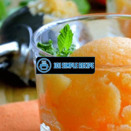 Tangerine Sorbet Recipe Without Ice Cream Maker | 101 Simple Recipe
