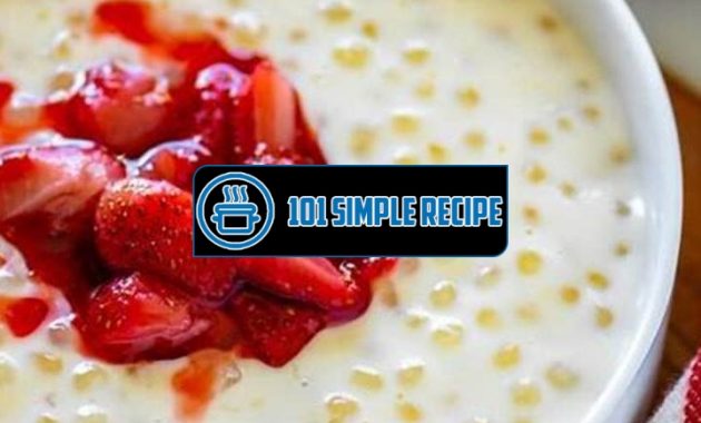 Delicious Tapioca Pudding Recipe Straight from Hawaii | 101 Simple Recipe