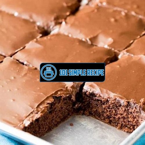 Texas Sheet Cake Recipe: A Decadent Delight for Chocoholics | 101 Simple Recipe