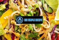 Thai Noodle Salad With Peanut Sauce Recipe | 101 Simple Recipe