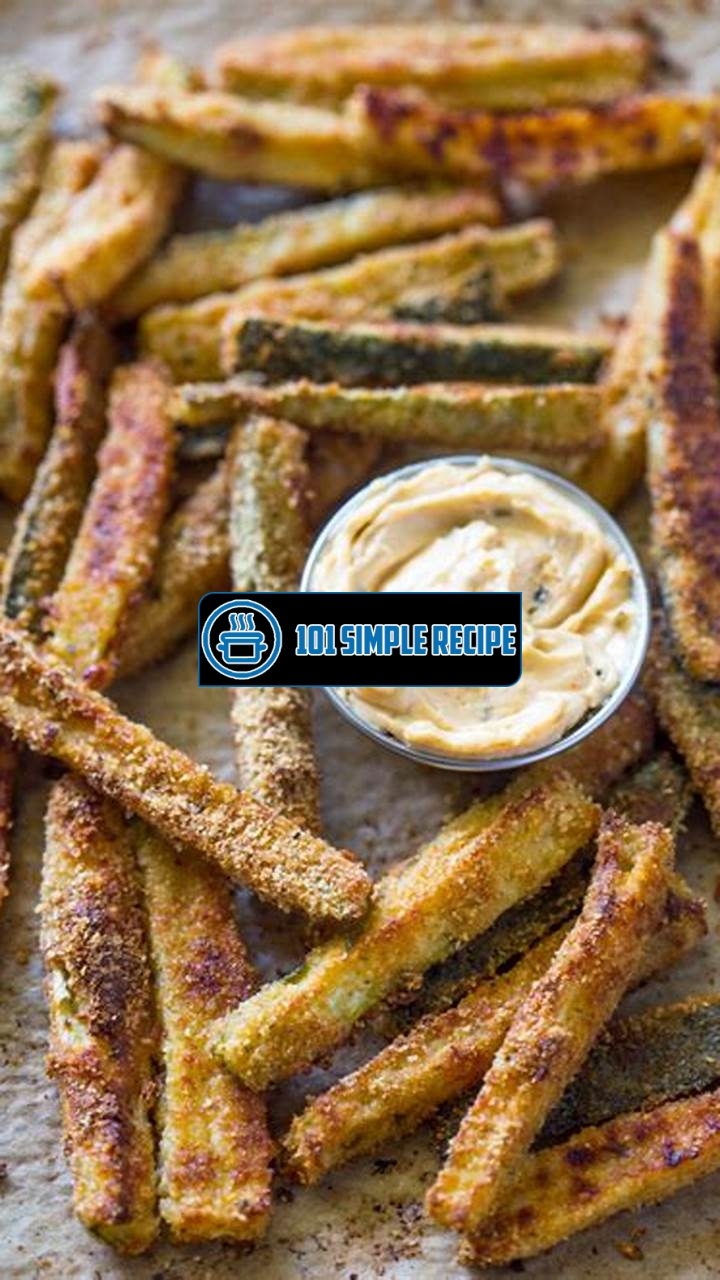Crispy Baked Zucchini Fries: Irresistibly Delicious Snack | 101 Simple Recipe