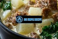The Irresistible Chunky Chef Zuppa Toscana Recipe | 101 Simple Recipe