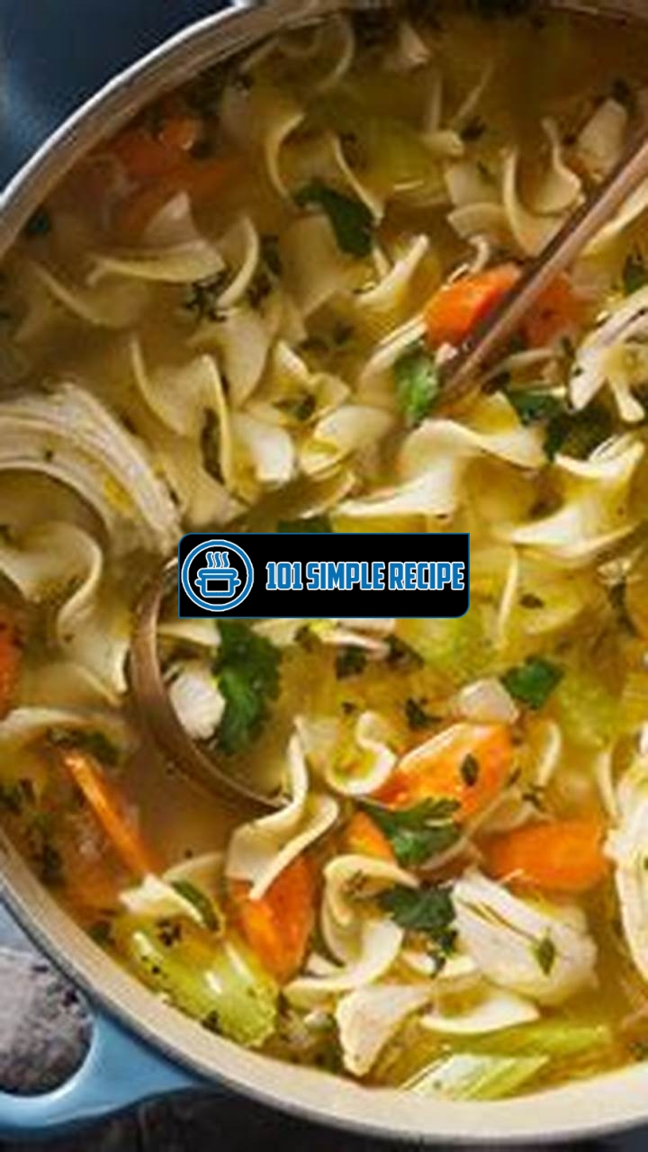 Pioneer Woman Chicken Noodle Soup Recipe | 101 Simple Recipe