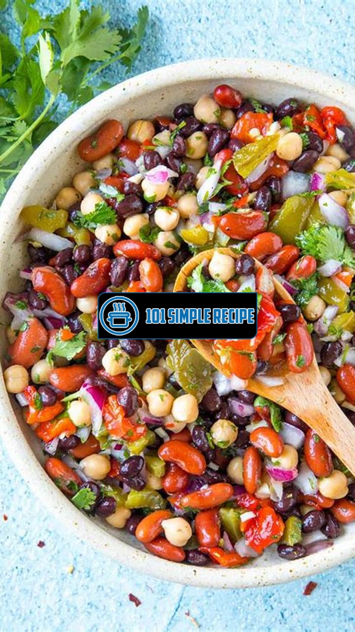 Delicious Three Bean Salad Recipe with Corn | 101 Simple Recipe