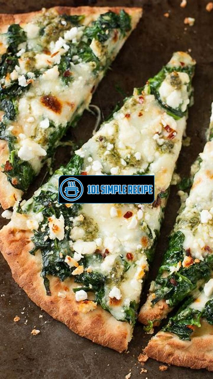 Indulge in Delectable Three Cheese Pesto Spinach Flatbread Pizza | 101 Simple Recipe