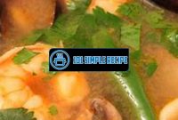Deliciously Savory Tom Yum Soup with Fresh Seafood | 101 Simple Recipe