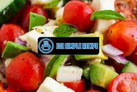 Delicious Tomato Cucumber Mozzarella Avocado Salad | 101 Simple Recipe