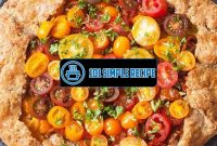 Tomato Galette With Parmesan Whole Wheat Crust | 101 Simple Recipe