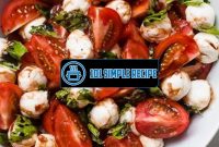Delicious Tomato Mozzarella Salad with Balsamic Glaze | 101 Simple Recipe