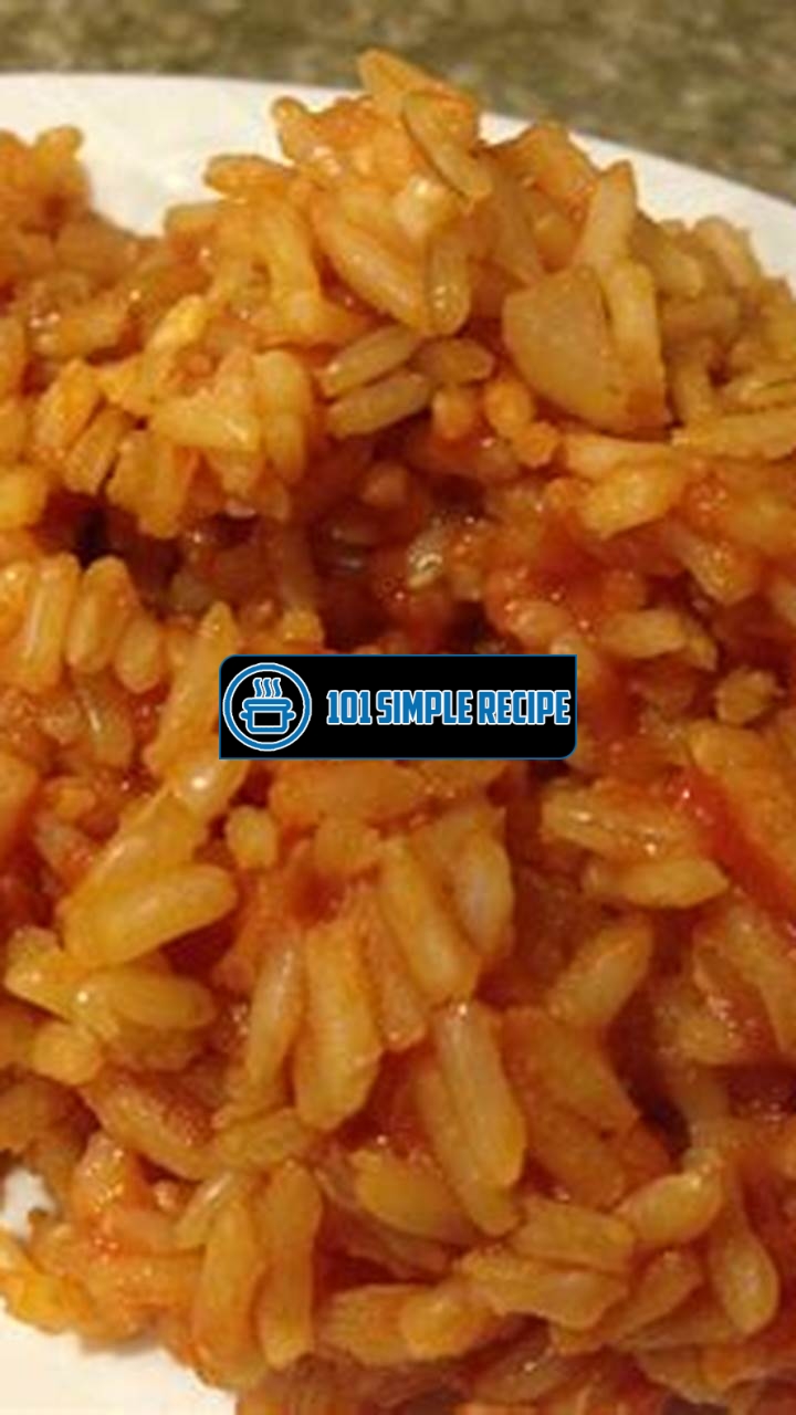 Create the Perfect Spanish Rice with Tomato Sauce | 101 Simple Recipe