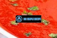Delicious Tomato Soup Recipe for Weight Loss | 101 Simple Recipe