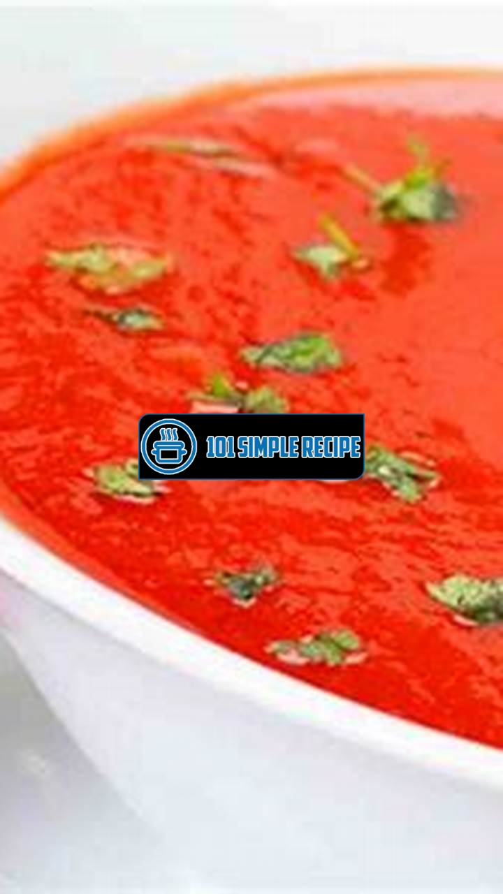 Delicious Tomato Soup Recipe for Weight Loss | 101 Simple Recipe