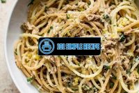 Delicious Tuna Pasta Recipe that Will Leave You Craving More | 101 Simple Recipe