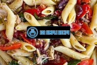 Indulge in a Healthy Tuna Pasta Salad, minus the Mayo! | 101 Simple Recipe