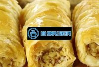 Indulge in Delectable Turkish Baklava Rolls Today | 101 Simple Recipe