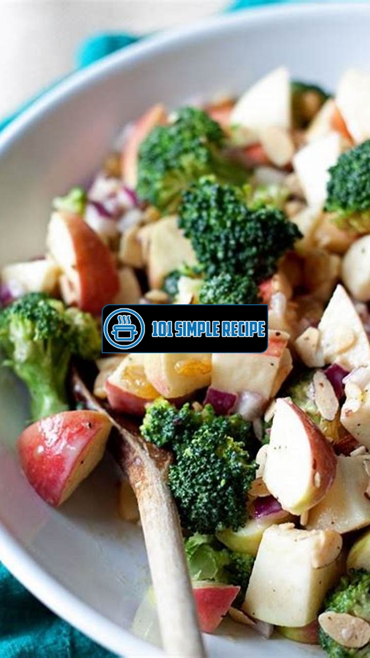 Delicious Vegan Broccoli Apple Salad Recipe | 101 Simple Recipe