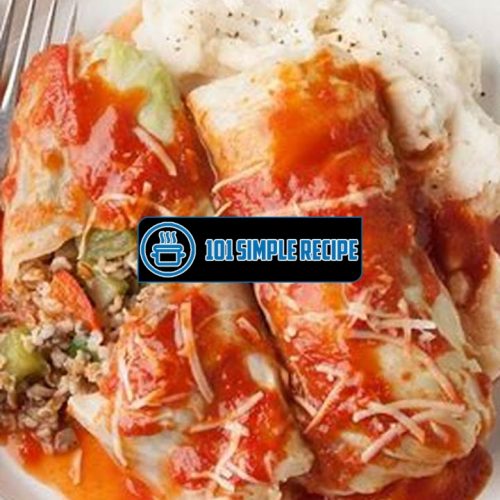Delicious Vegan Cabbage Rolls: A Healthy Twist on Traditional Comfort Food | 101 Simple Recipe