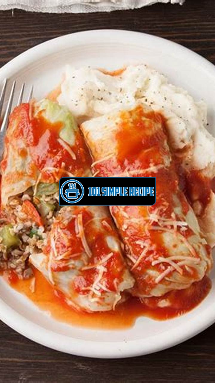 Delicious Vegan Cabbage Rolls: A Healthy Twist on Traditional Comfort Food | 101 Simple Recipe