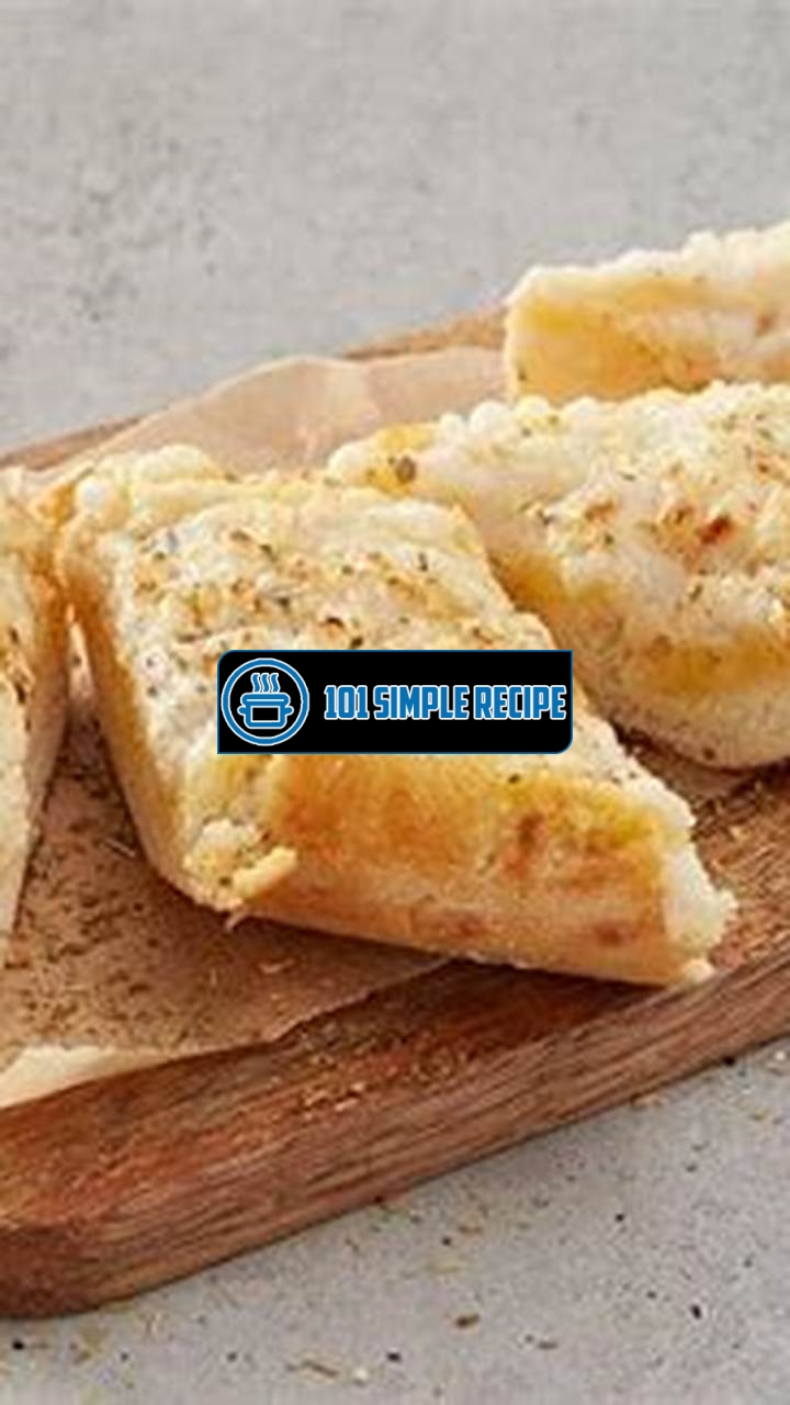 Indulge in the Heavenly Delight of Vegan Cheesy Garlic Bread | 101 Simple Recipe