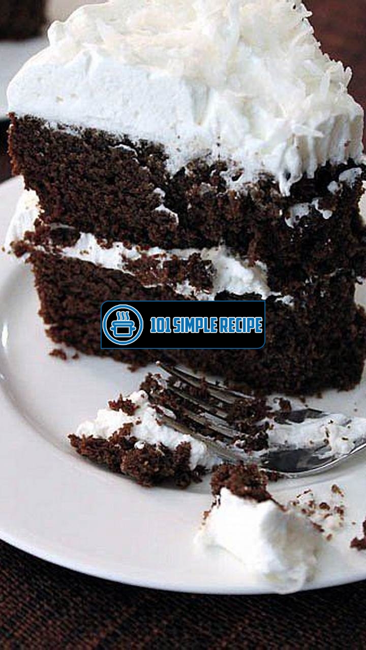 The Irresistible Vegan Gluten-Free Chocolate Cake Made with Coconut Flour | 101 Simple Recipe