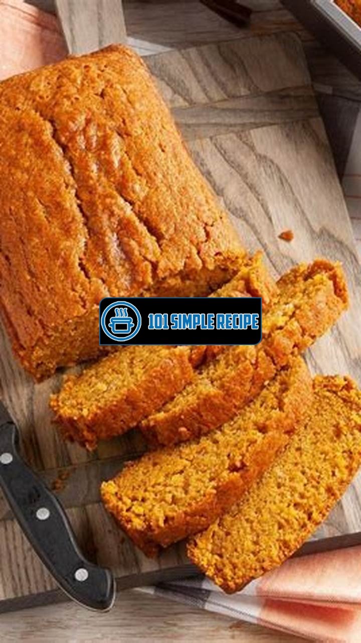 Delicious Vegan Pumpkin Bread Recipe | 101 Simple Recipe