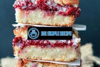Indulge in the Delectable Vegan Raspberry Bars | 101 Simple Recipe