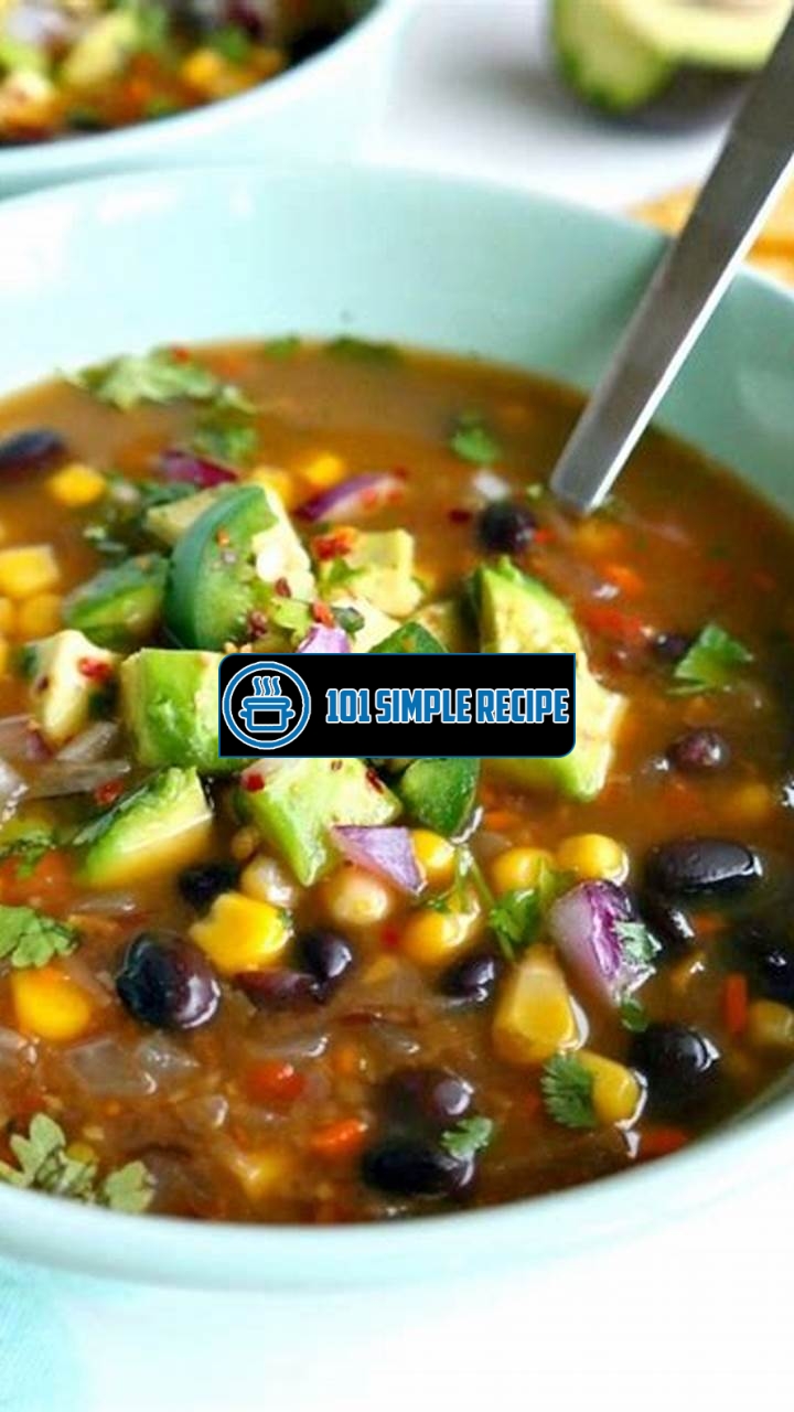 A Delicious Recipe for Vegetarian Black Bean Soup | 101 Simple Recipe