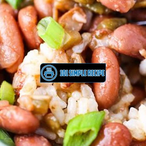 Delicious Vegetarian Red Beans and Rice Recipe | 101 Simple Recipe