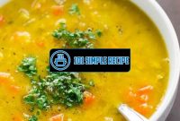 A Delicious Vegetarian Split Pea Soup Recipe | 101 Simple Recipe