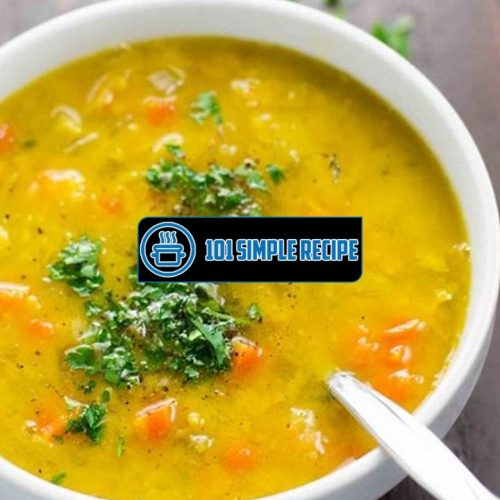 A Delicious Vegetarian Split Pea Soup Recipe | 101 Simple Recipe