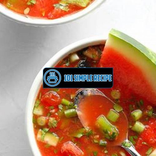 Delicious Watermelon Gazpacho Recipe to Try Today | 101 Simple Recipe